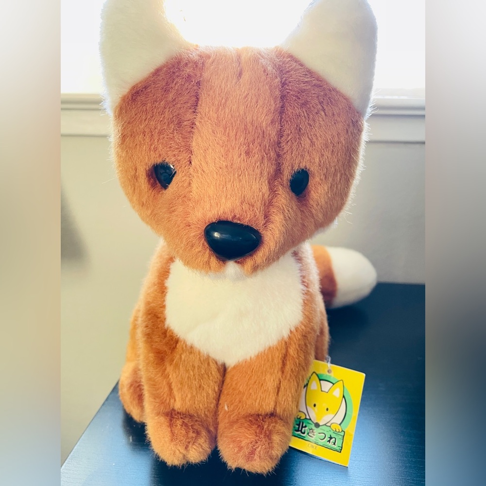 Adorable Plush Fox Toy - Orange and White